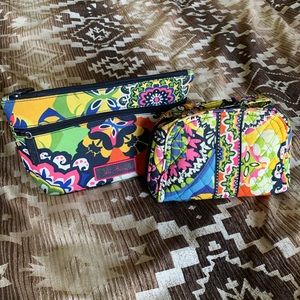 Vera Bradley Toiletry/Cosmetic & Jewelry Bag Two-Piece Set